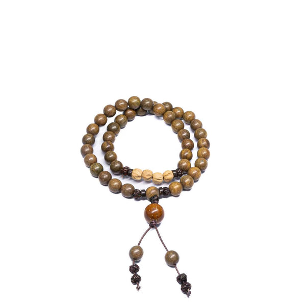 Double Natural Sandalwood Bracelet