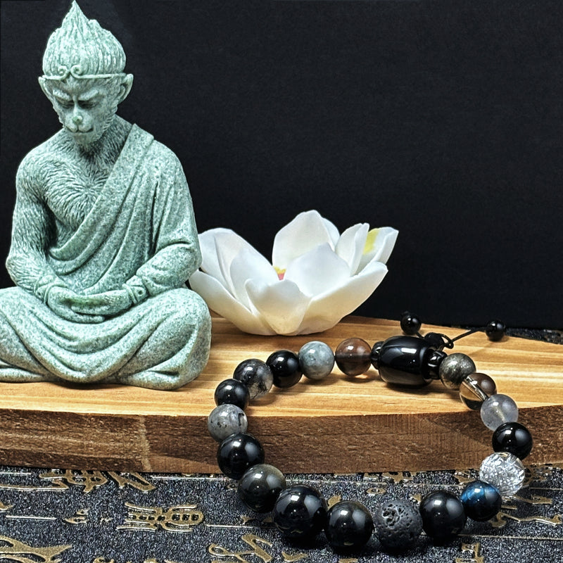 Silver Obsidian Energy Boosting Bracelet