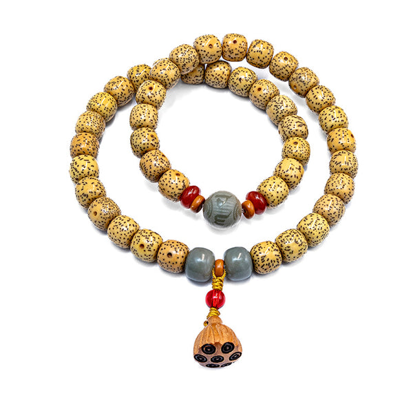 Double Bodhi Lotus Guardian Bracelet