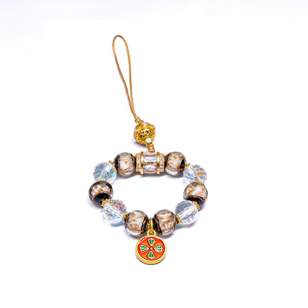 Enameled Glass Cell Phone Chain
