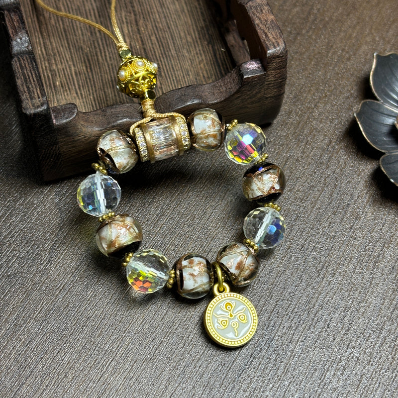 Enameled Glass Cell Phone Chain