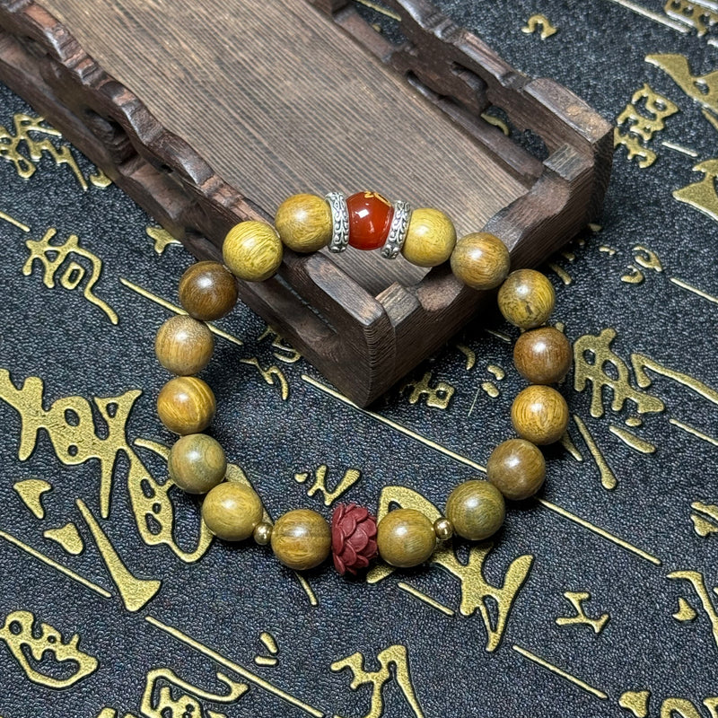 Cinnabar Lotus Zodiac Bracelet