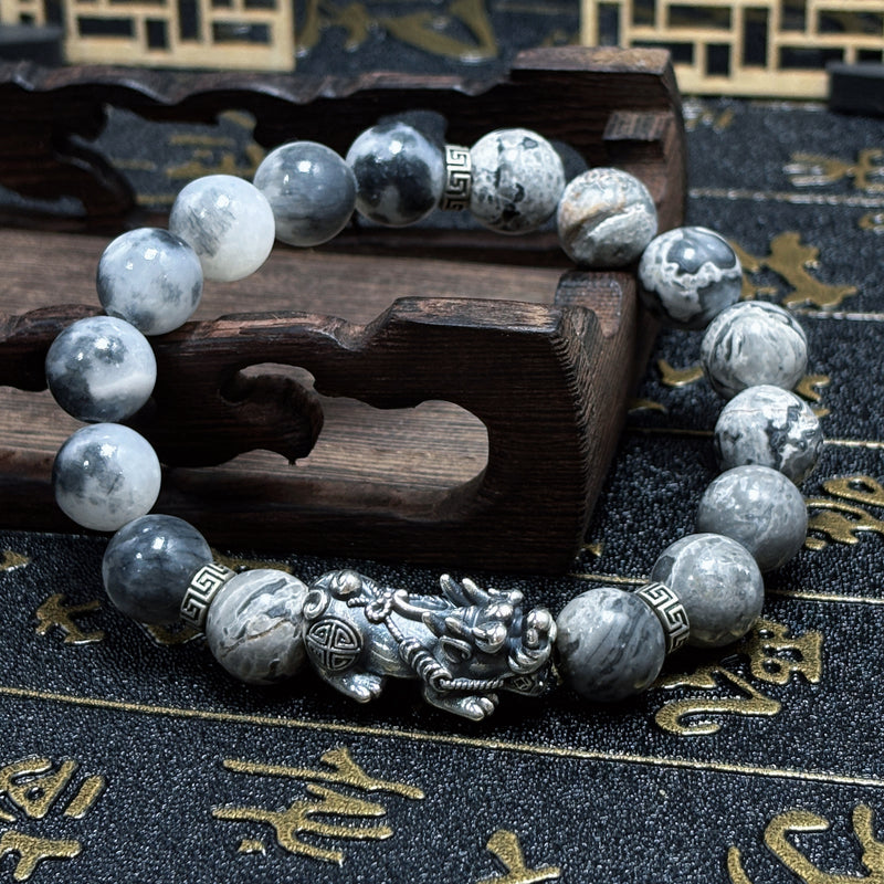 White Turquoise Pixiu Bracelet
