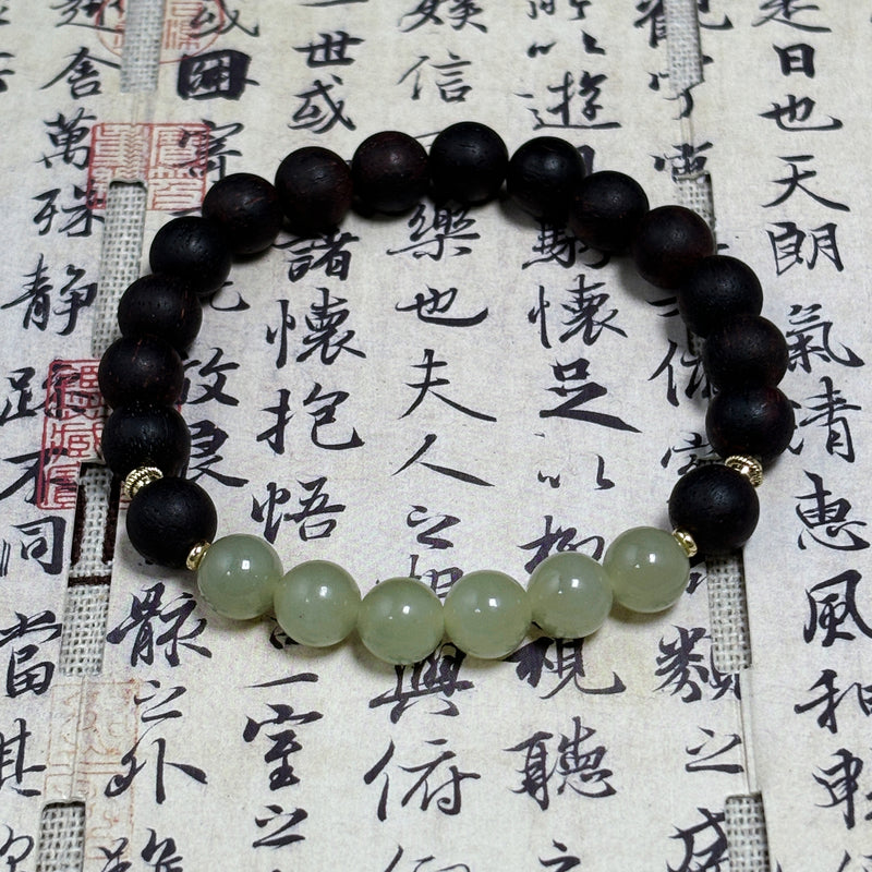 Natural Incense and Jade Bracelet