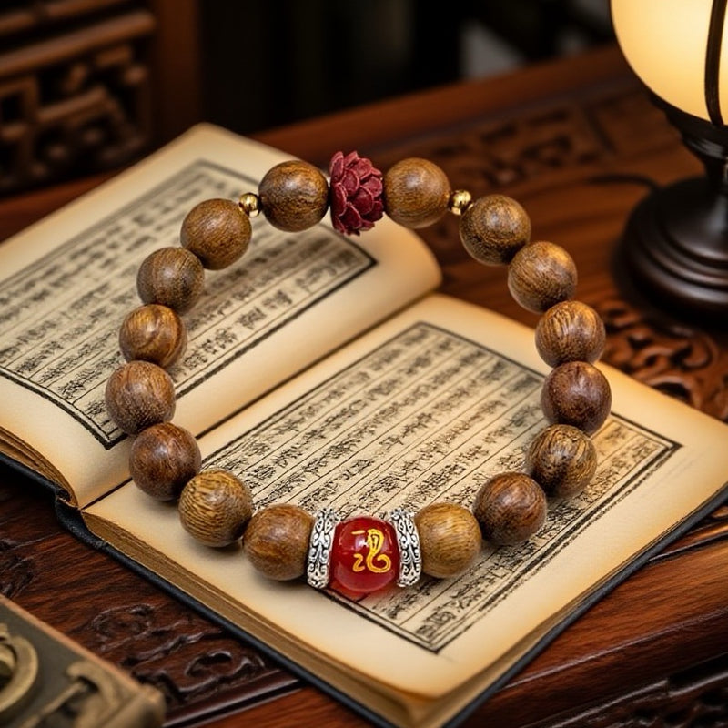 Cinnabar Lotus Zodiac Bracelet