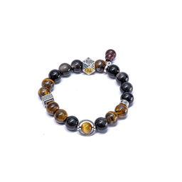 Tiger Eye & Obsidian Taoist Strings