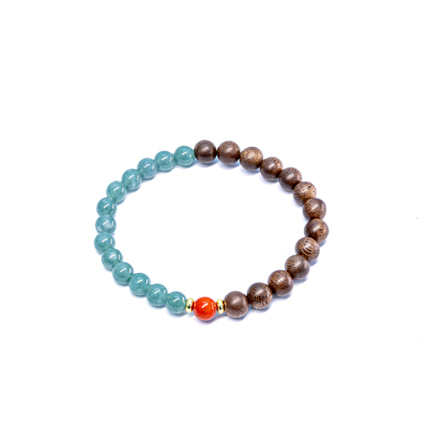 Natural Incense & Blue Stone Bracelet
