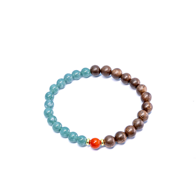Natural Incense & Blue Stone Bracelet