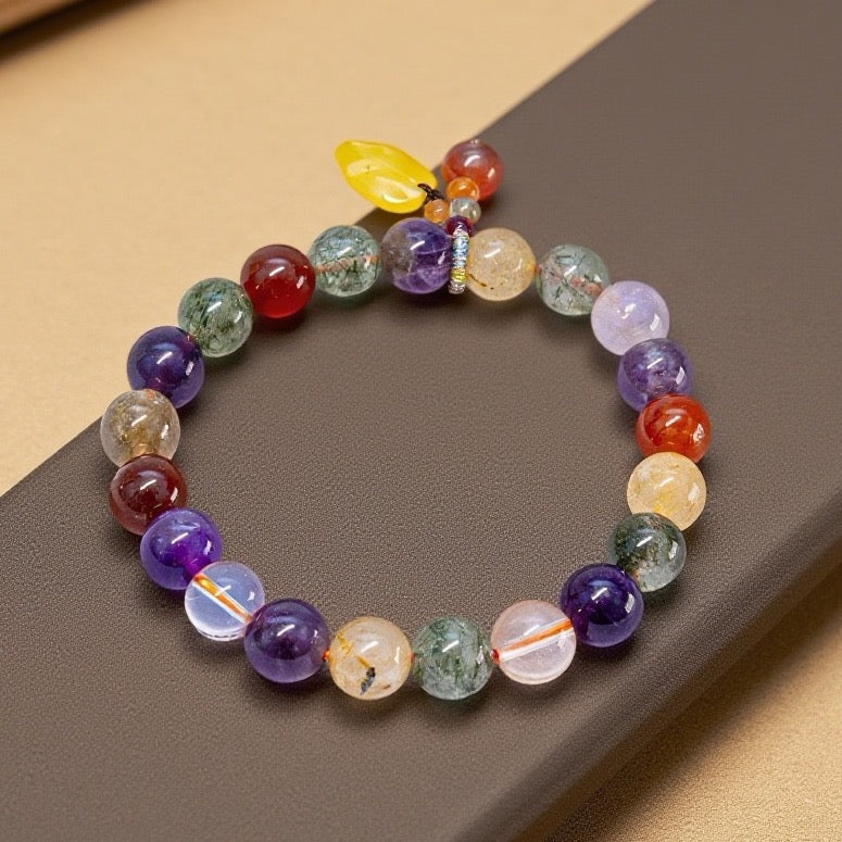 Multi -  Crystal Beaded Bracelet