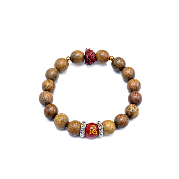 Cinnabar Lotus Zodiac Bracelet