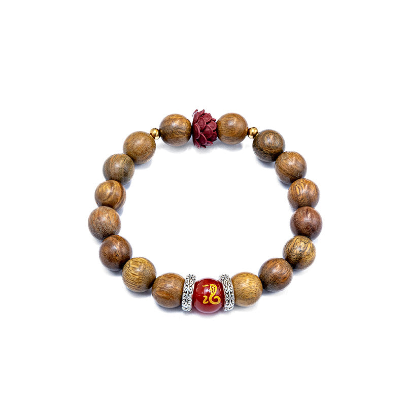 Cinnabar Lotus Zodiac Bracelet
