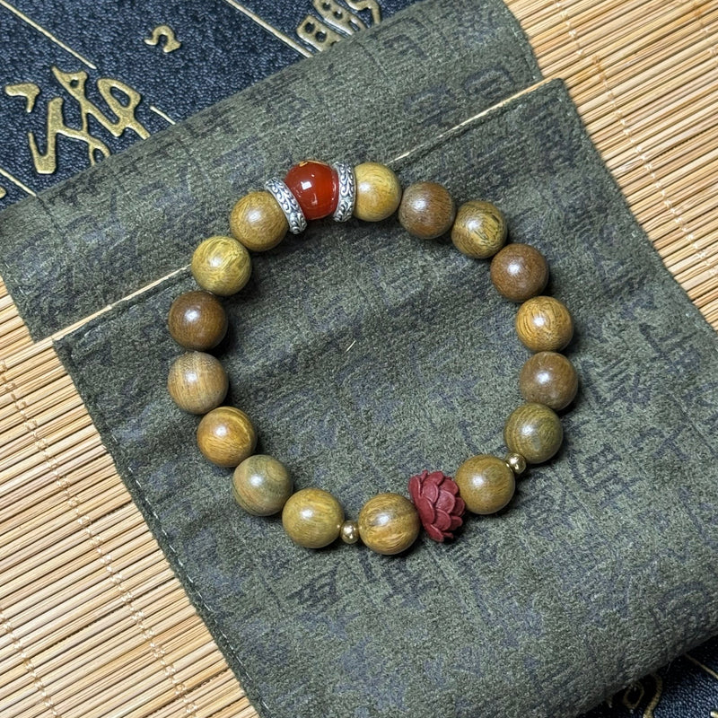 Cinnabar Lotus Zodiac Bracelet