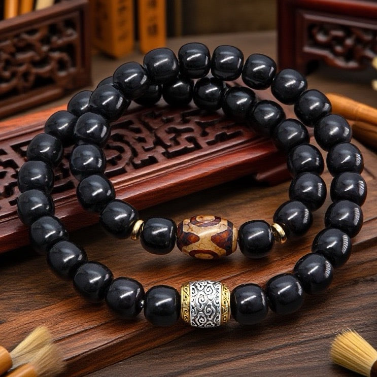 Double Bodhi Auspicious Cloud Bracelet