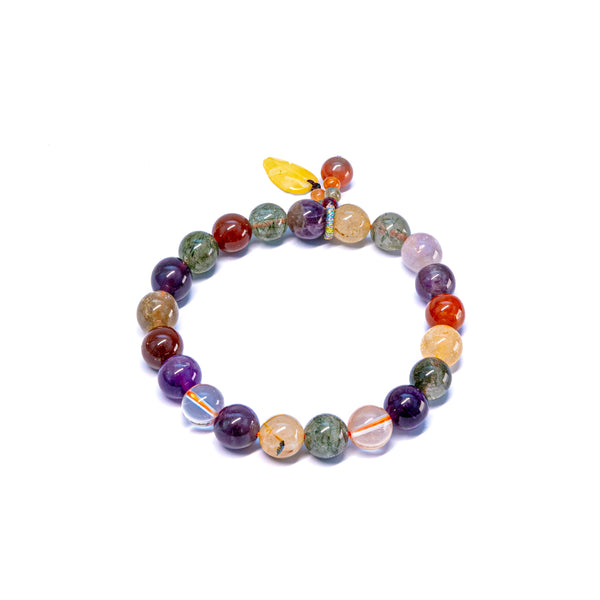 Multi -  Crystal Beaded Bracelet