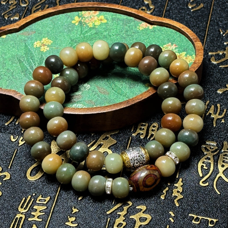 Multicolor Double Bodhi Auspicious Cloud Bracelet