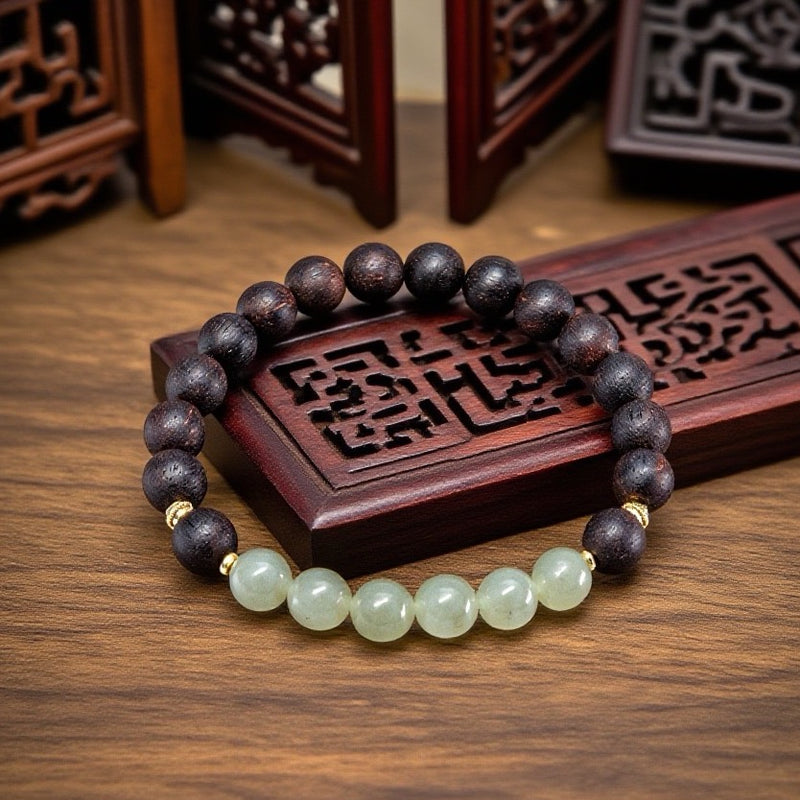 Natural Incense and Jade Bracelet
