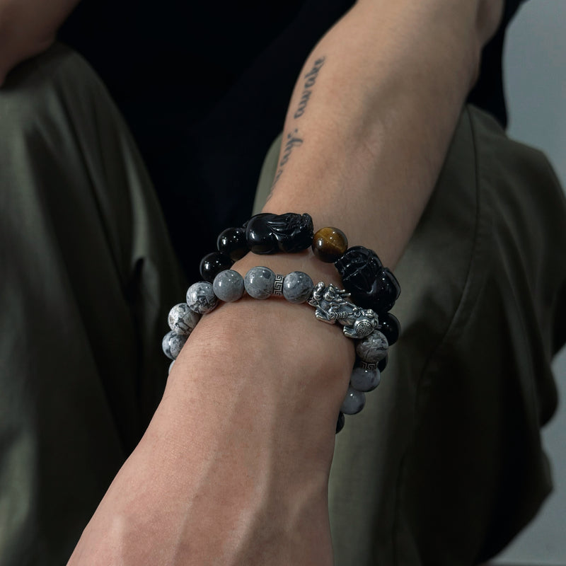 White Turquoise Pixiu Bracelet