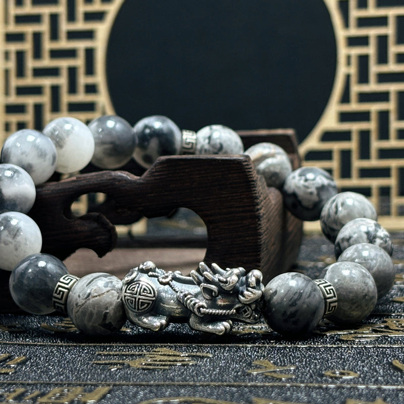 White Turquoise Pixiu Bracelet