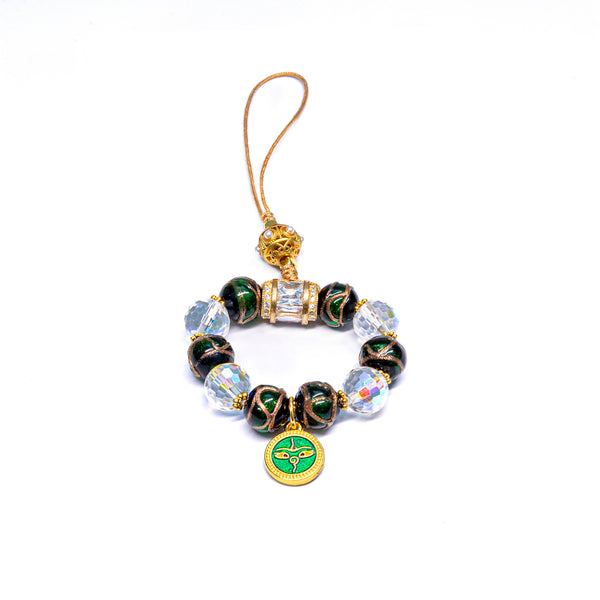 Enameled Glass Cell Phone Chain