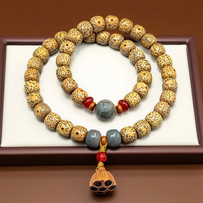 Double Bodhi Lotus Guardian Bracelet