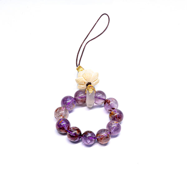 Crystal Lotus Flower Phone Chain