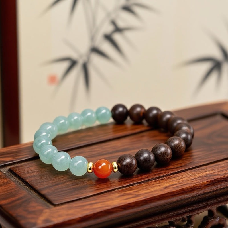 Natural Incense & Blue Stone Bracelet
