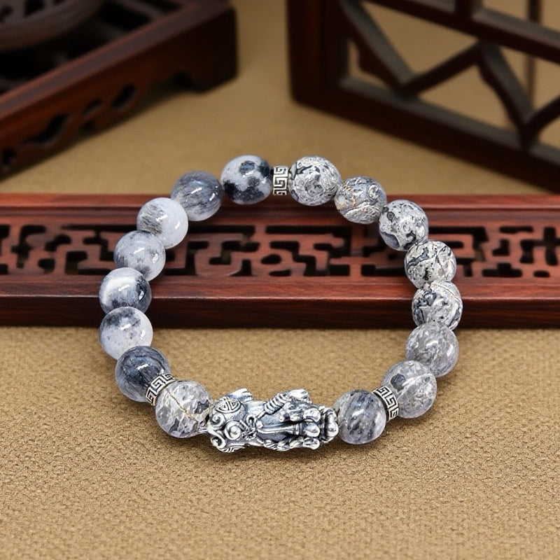 White Turquoise Pixiu Bracelet