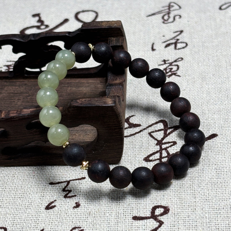 Natural Incense and Jade Bracelet